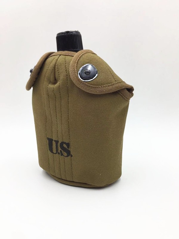 WW2 US Army Military M-1910 1945 Outdoor Camping Hiking Kettle 1 L With Cover gallery