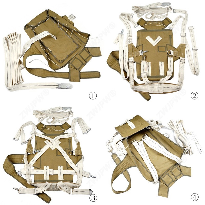 WWII US Airborne Normandy T-5 Parachute Backpack Systemwith No parachute gallery