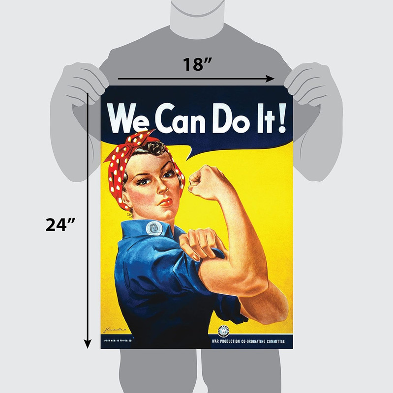 We Can Do It Poster - Rosie the Riveter - Westinghouse Girl - World War 2 Poster gallery