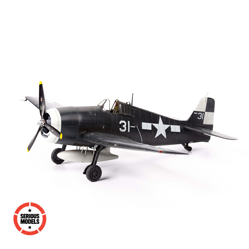 Pro Built Grumman “Pacific Theatre” F6F-5 Hellcat 1/48 scale model