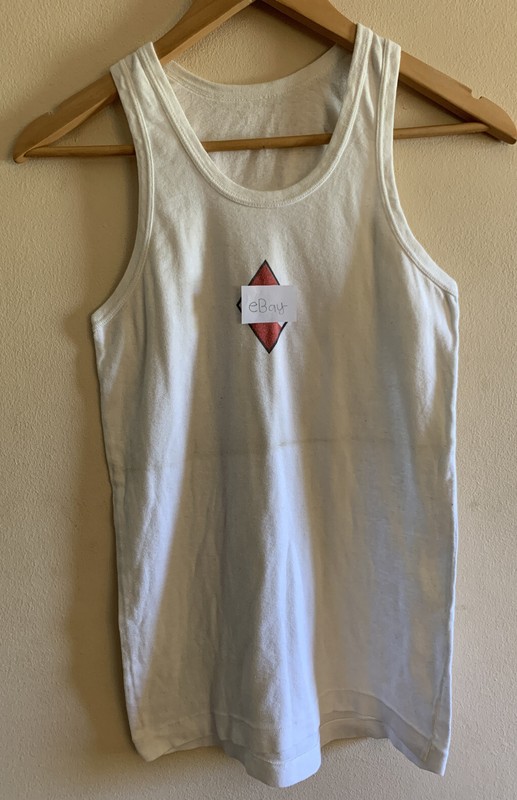 Lot 2 WWII German Sports Girl Movie Production Worn Prop Top Tank Vest. gallery