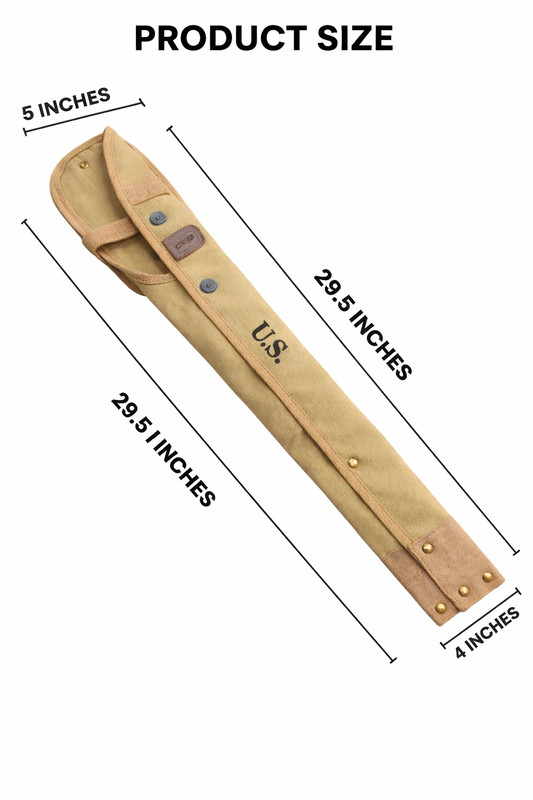 WW2 US M1 Carbine Canvas Scabbard Khaki Rifle Holster Case U.S. Stamped gallery