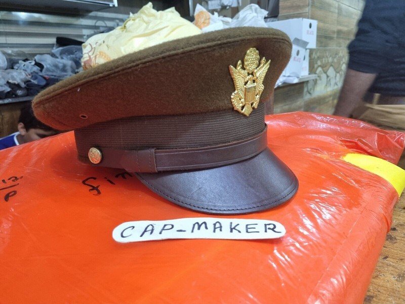 USA Aviation Cap - US Army Air Force Enlisted Mens Visor Crusher Hat Dress Cap gallery