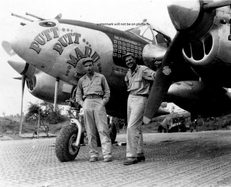 P-38J Lightning “Putt Putt Maru” fighter plane 8×10 World War II WW2 Photo 223