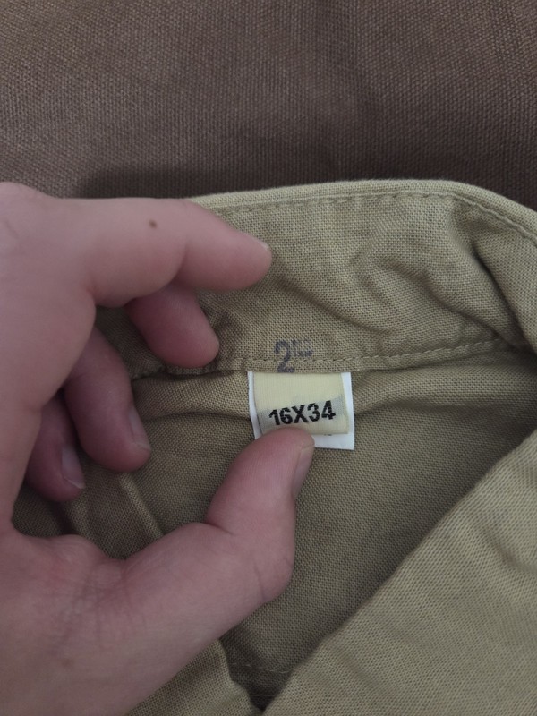 ATF Repro WWII USMC Khakis Set & 2 Original Piss Covers gallery