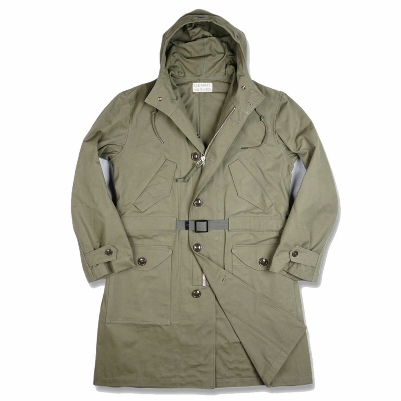 repro WWII US Army M47 Parka Overcoat Coat Cotton Size XL