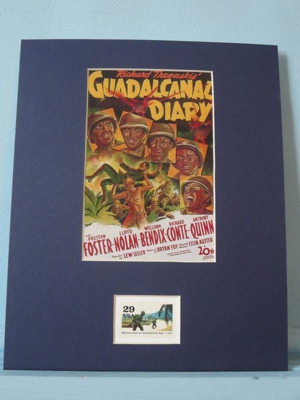 U.S. Marines Land on Guadalcanal plus its own stamp for the 50th Anniversary