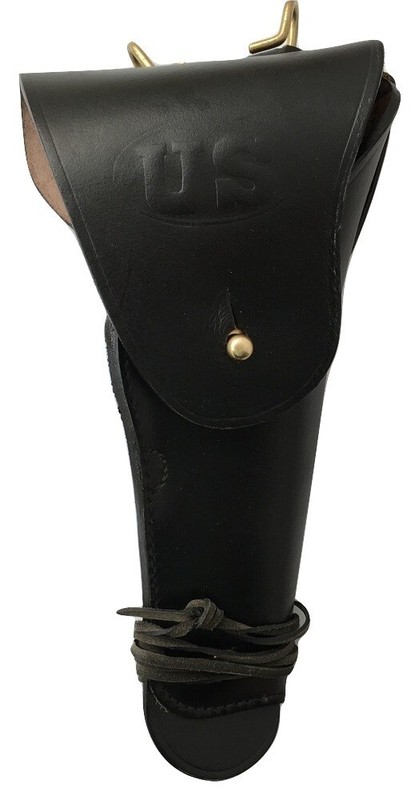.45 Colt Pouch M1 Webbing Canvas Belt OD Green with M1911 Colt Holster BLACK gallery