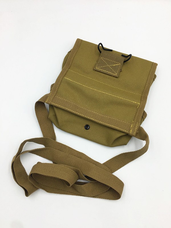 WW2 US ARMY USMC Two Pocket POUCH CANVAS BAG HIGH QUALITY REPLICA WITH HOOK NEW gallery