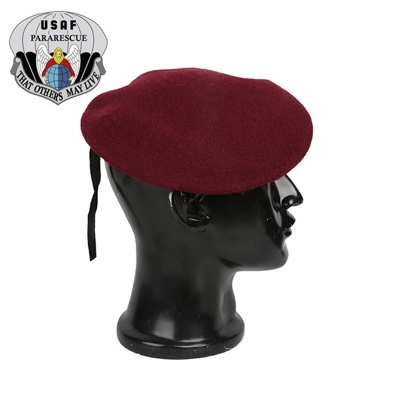 US Air force rescue team Group Red Wool Berets USAF PJ airborne troops Military gallery