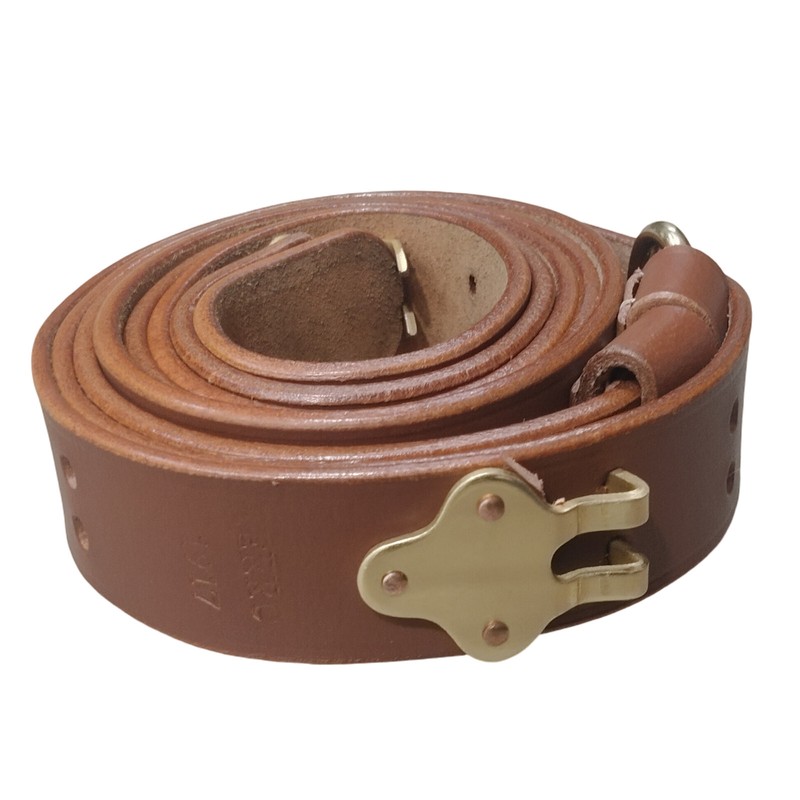 WWII US M1 GARAND RIFLE M1907 LEATHER CARRY SLING NEW gallery
