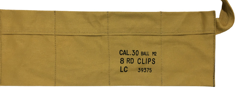 WWII US Army Cotton Cloth Bandolier for M1 Garand Cotton Cloth Cover gallery