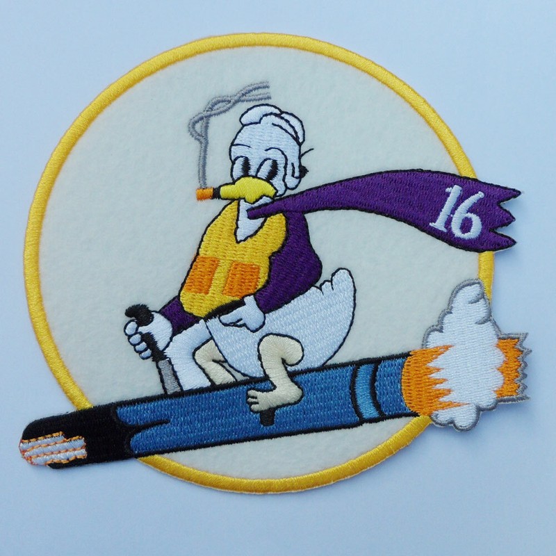 USAF 16th Fighter Interceptor Squadron Patch U.S. Pilot Jacket Embroidered Patch