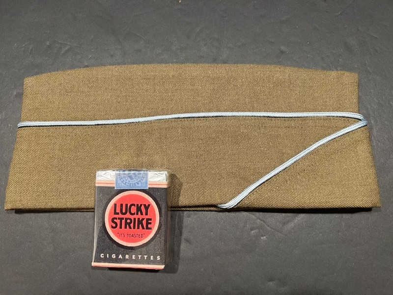 REPRODUCTION (ATF ) WWII U.S. PX GARRISON CAP WITH PARACHUTE INFANTRY CAP PATCH! gallery