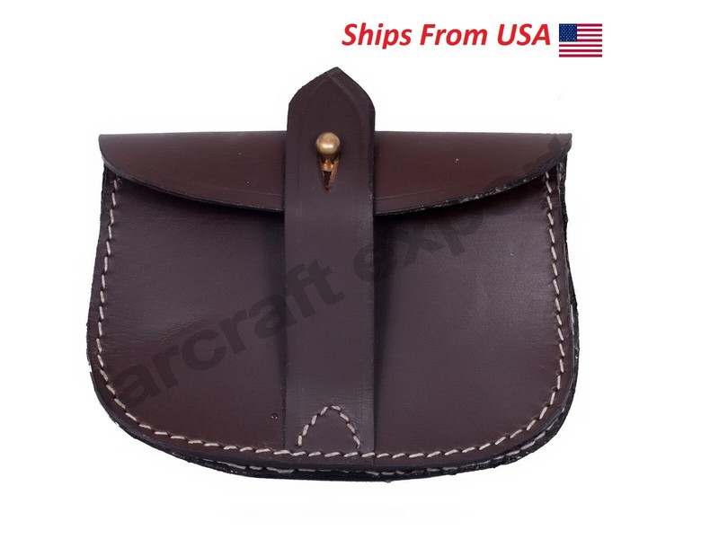 Leather Ammo Pouch for British Sam Browne Belt