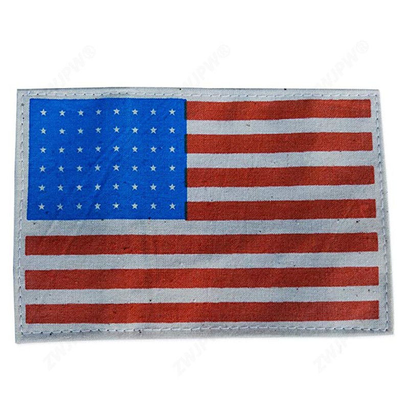 WWII US Army Airborne Flag 48 Star Cloth Jacket Armband gallery