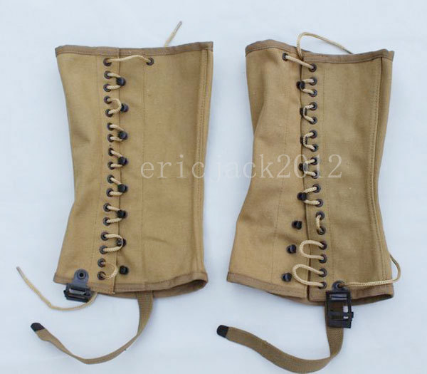 WWII US ARMY PUTTEE LEGGINGS LEG WRAPPINGS GAITERS CANVAS gallery