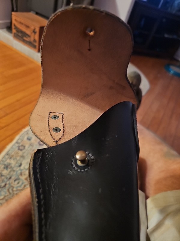 Premium Leather Holster Colt 45 1911 Pistol ~SERVICE MFG. CO. NY 11" gallery