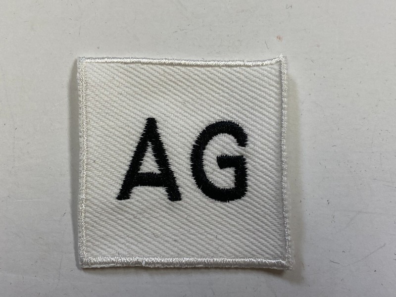 F0245 Repro WW2 US Navy Sleeve Mark Armed Guard White Twill IR43E