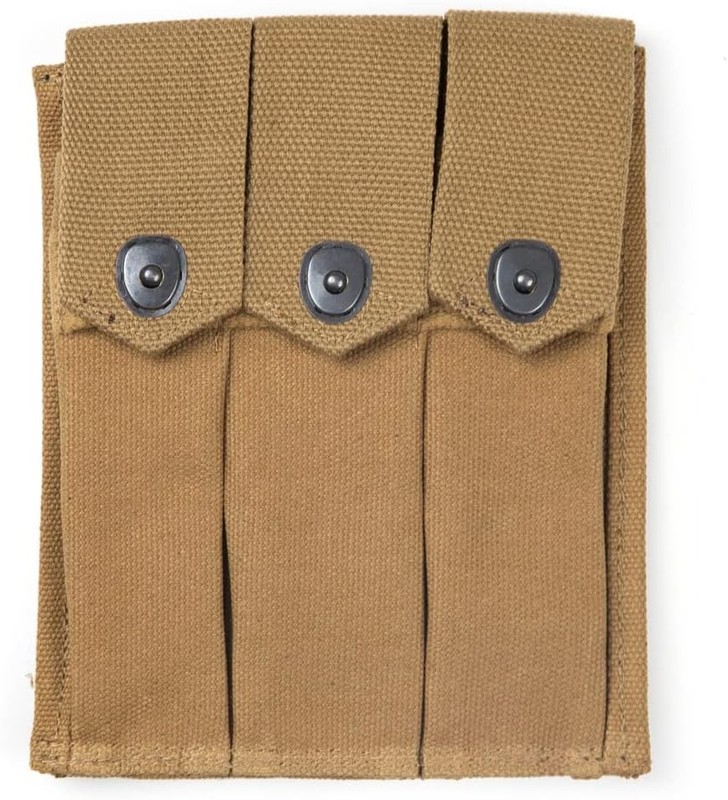 Reproduction US WW2 WWII Thompson Mag Ammo Pouch 3 Cells
