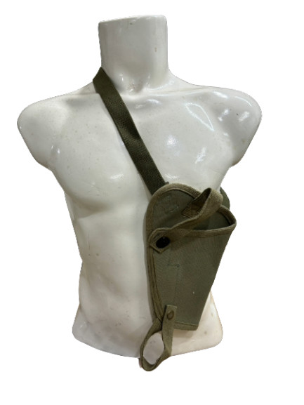 U.S. WWII M3 Colt M1911 .45 Tanker Shoulder Canvas Holster - OD Green gallery