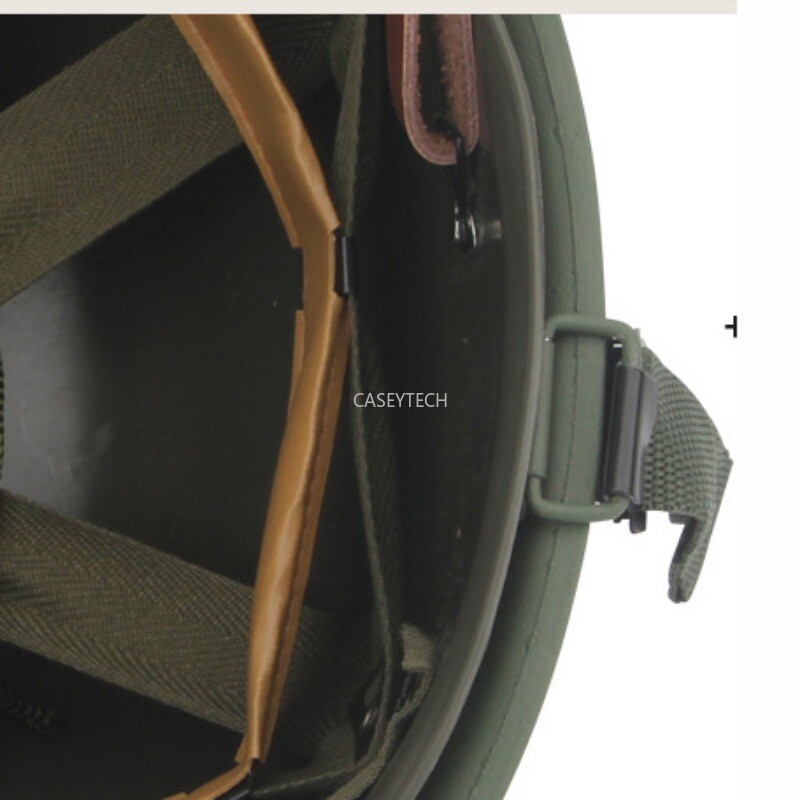 US WW2 M1 Double Helmet w/ Chin Strap Army Military Reproduction WWII 2024 NEW gallery