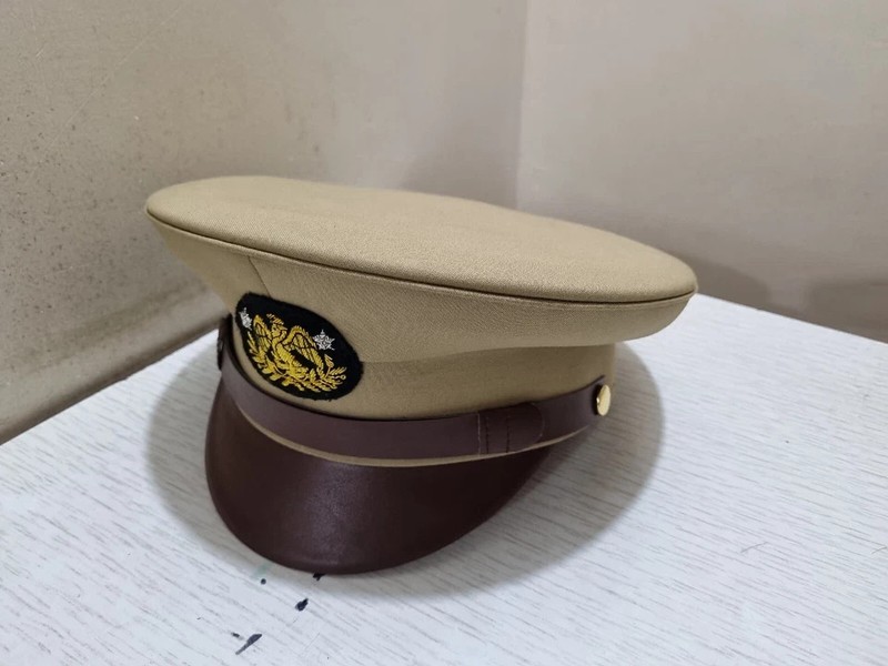 Mexican Army Military Officers Dress Visor Hat Cap All Size gallery