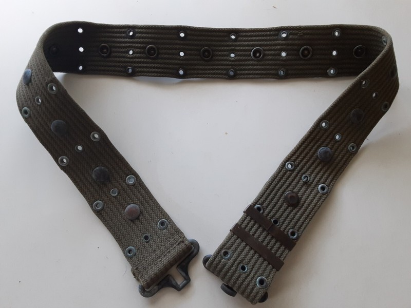 RARE US Korea War M-1952 Carbine snap Pouch Pistol Belt