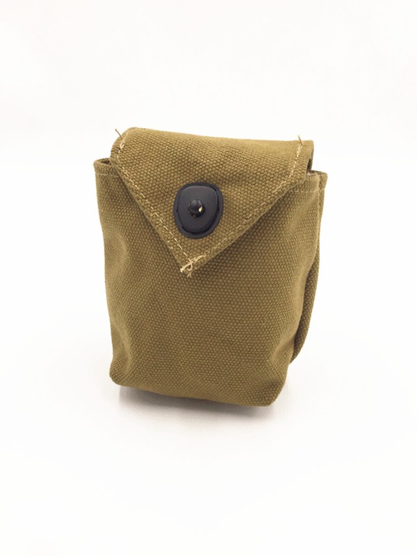 WW2 WWII US Army M1 RIGGER POUCH Garand Ammo Bag Mag Pouch Canvas KHAKI gallery