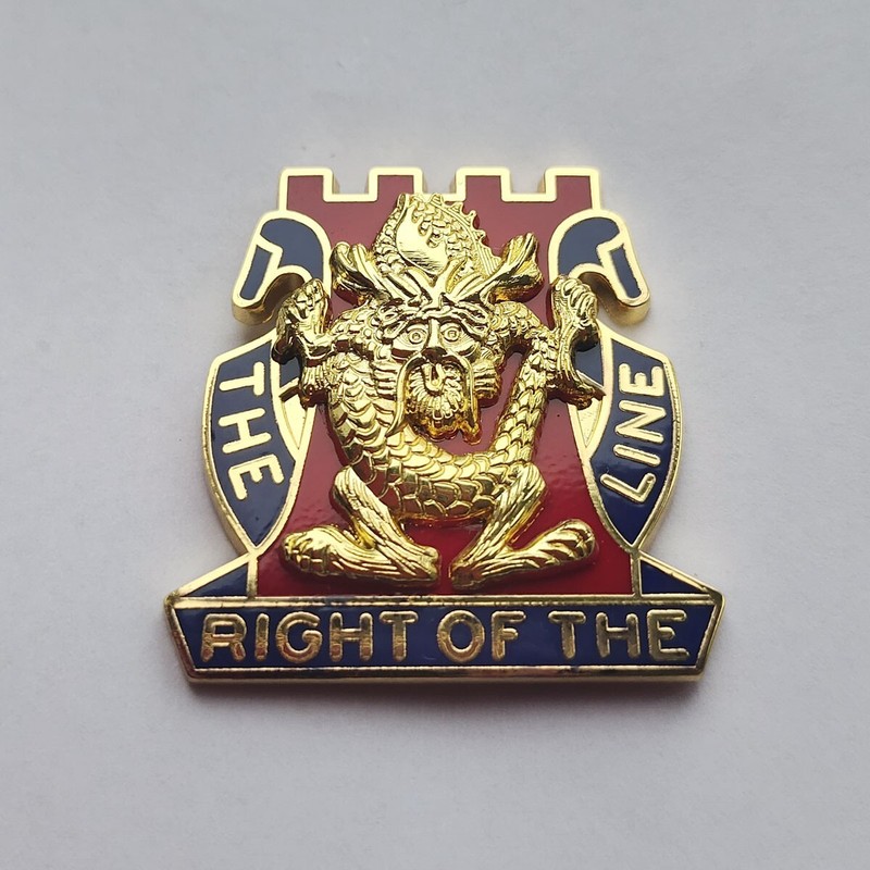 WW2 US Army 14th Infantry Regiment Badge pin Golden Dragons Insignia