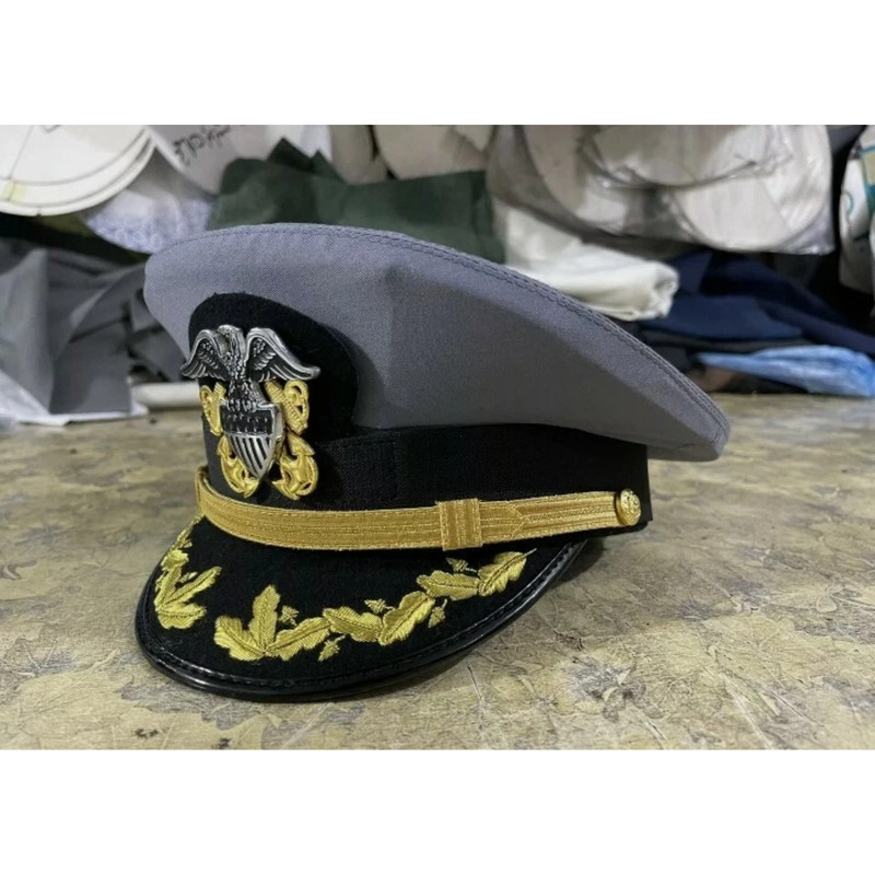 U.S. Navy senior officer Hat Cap Reproduction High Quality Gray Clour