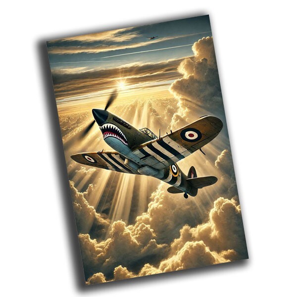 nice vintage Flying Tiger aircraft retro WW2 Photo Glossy 4*6 in δ65