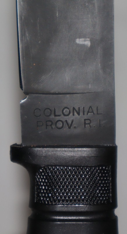 REPRODUCTION WWII COLONIAL USN MKI KNIFE WITH LEATHER USN SCABBARD gallery