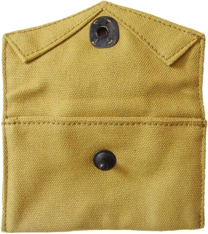 Authentic WW2 US Army M1943 Khaki Cotton Belt Webbing with WWII First Aid Pouch gallery