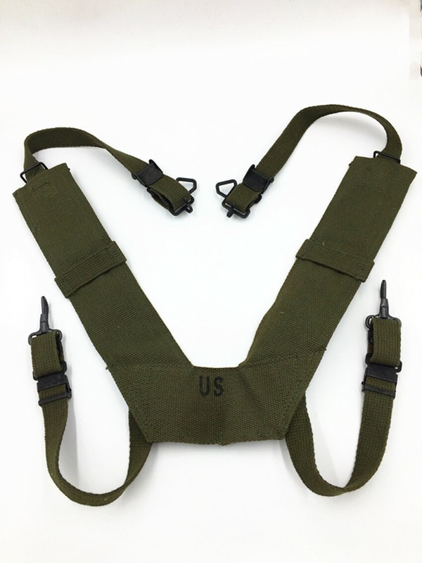 US ARMY M1956 AIRBORNE H-STRAP SUSPENDER COTTON STRAP Strengthened Edition