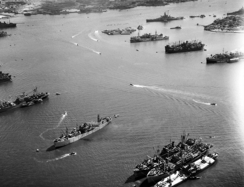 WW2 WWII Photo World War Two / Pearl Harbor Hawaii Aerial View Late 1944