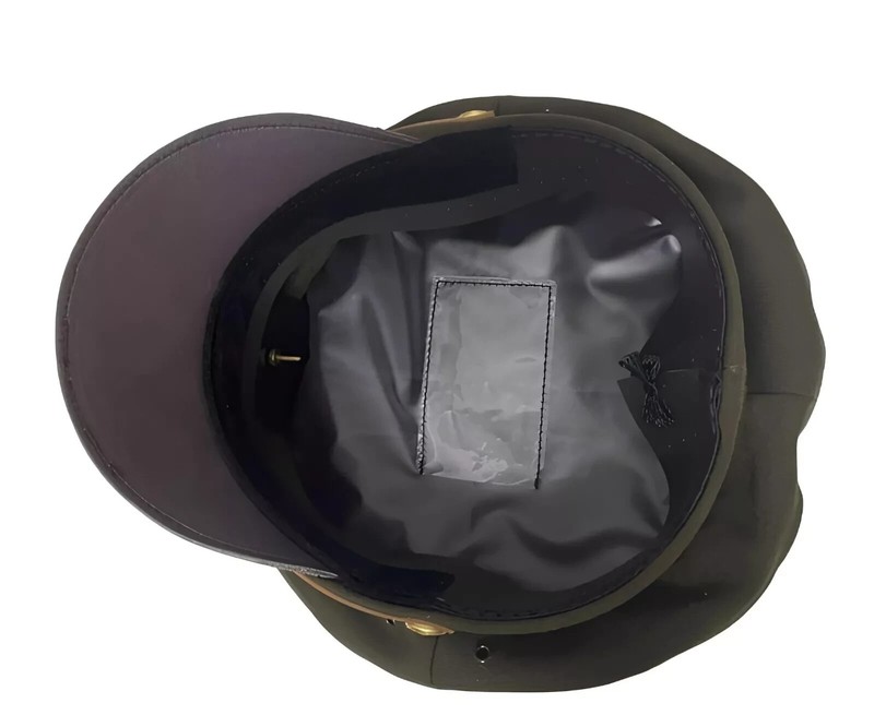 WW2 US Army Aircorps Military Officers Pilots OD Visor Crusher Hat Cap gallery
