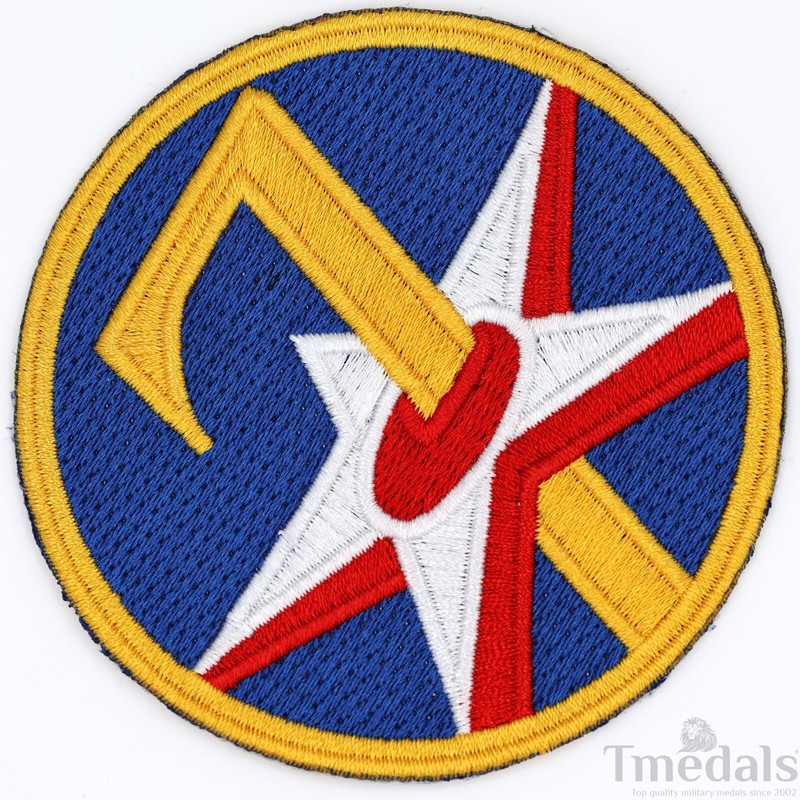 US 7th Army Air Force WW2 BULLION USAF Air Corps Squadron Shoulder Uniform Patch gallery
