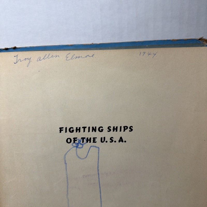 World War II era "Fighting Ships of the USA" book by Comander V. Blakeslee gallery