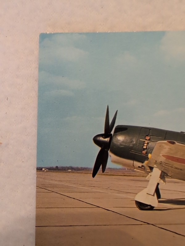 Vintage Souvenir Japanese Fighter Plane Postcard WII Air Force Museum 1960s gallery