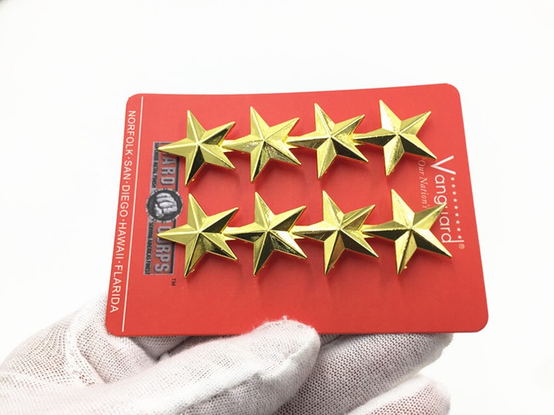 GOLD US GENERAL'S RANK INSIGNIA US ARMY OFFICERS FOUR-STAR RANK BADGE gallery