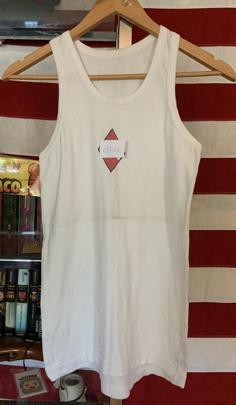 Lot 2 WWII German Sports Girl Movie Production Worn Prop Top Tank Vest. gallery
