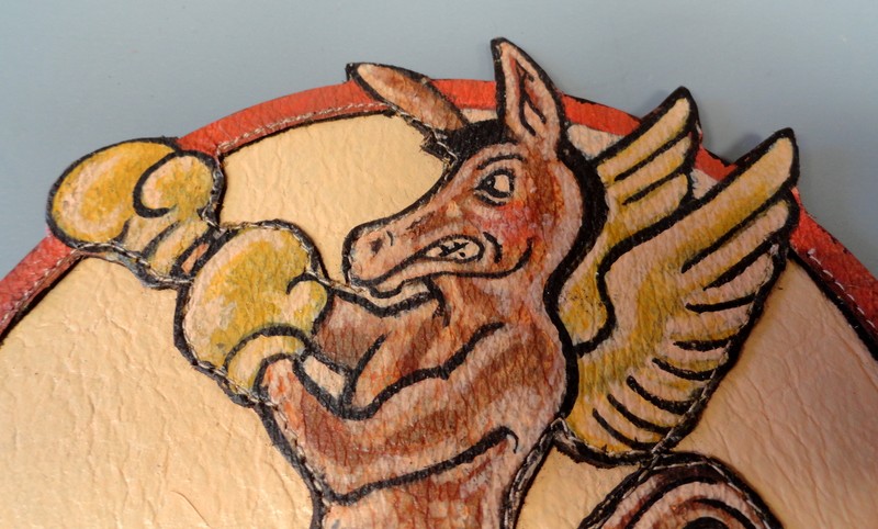 WWII USAAF 334TH FS, 4TH FIGHTER GROUP LEATHER SQUADRON PATCH gallery