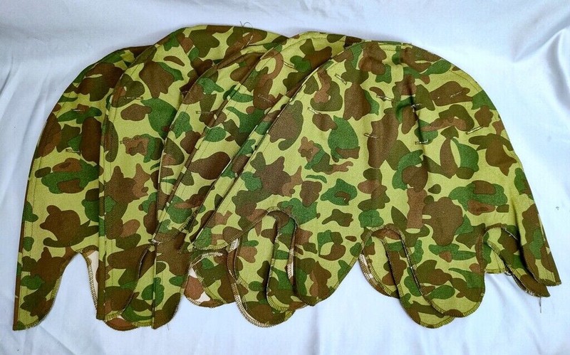 10PC WW2 US ARMY MARINE CORPS HBT REVERSIBLE CAMOUFLAGE Splinter M1 HELMET COVER