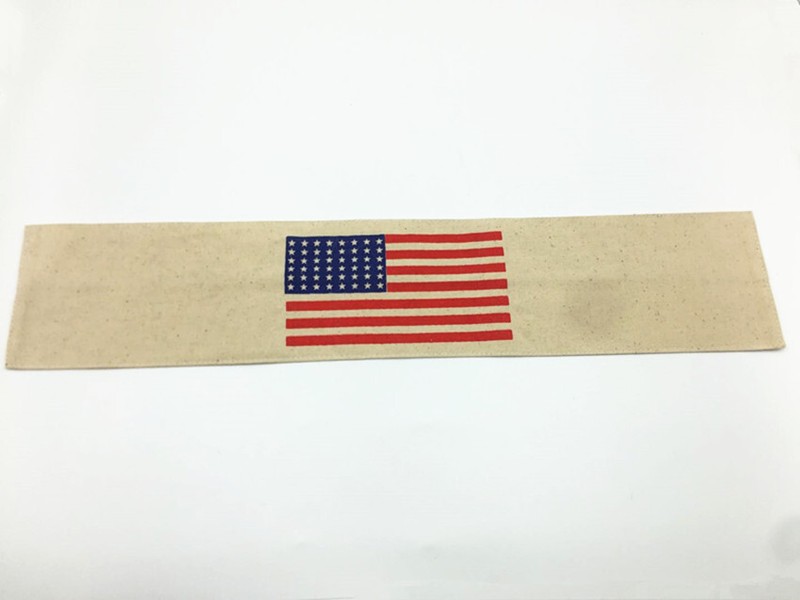 WW2 US ARMY AIRBORNE/PARATROOPER 48 STAR AMERICAN FLAG ARM BAND-12X50CM.