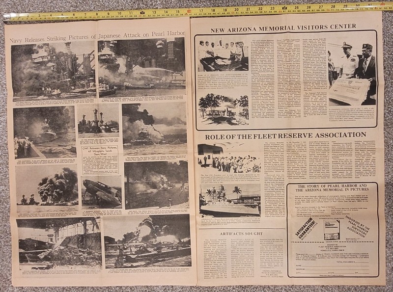 Circa 1981 Souvenir Repo Honolulu Star-Bulletin 1st Extra December 7th 1941 gallery
