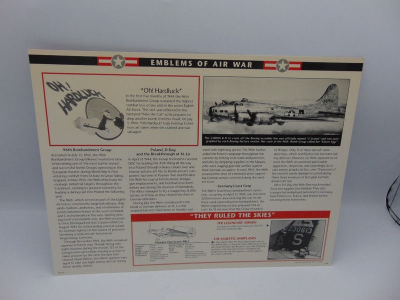 Willabee & Ward Emblems Of Air War WWII Patch 329th Bombardment Sempre L'Ora gallery