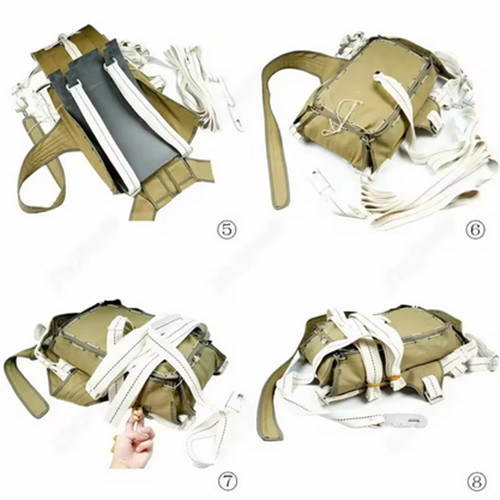 WW2 US PARATROOPER AIRBORNE T-5 PARACHUTE BAG BACKPACK NORMANDY D-DAY gallery