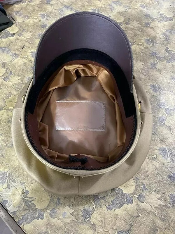 USA Cap Hat - Military Air force Officers Khaki Crusher Visor Hat Cap - USA CAP gallery
