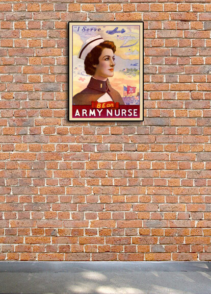 1941 “Be an Army Nurse” Vintage Style WW2 Poster - 24x32 gallery